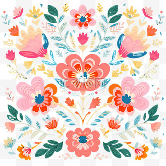 花纹粉色图案色彩免扣元素装饰素材