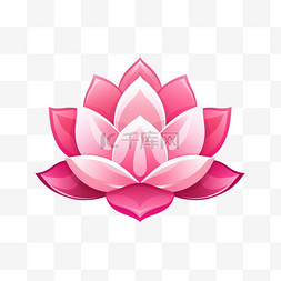 禅宗剪影图片_粉红色的莲花和瑜伽花