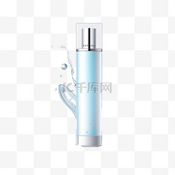 护肤品瓶子白色图片_漂亮的化妆品模板，广告逼真的3D