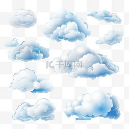 抽象的蓝天图片_云真实感布景半透明的多云天空，