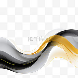 金色曲线线条背景图片_矢量抽象优雅，色彩斑斓，流动着