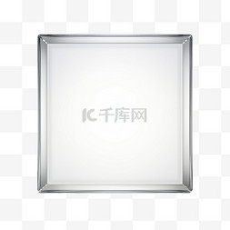 透明玻璃水晶图片_现实主义风格的玻璃框