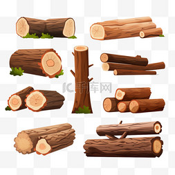 原木色中式柜子图片_各种原木和树干平面图片集