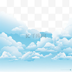 白色天空背景图片_多云蓝色背景