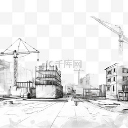 建设中网站图片_施工背景下的手绘