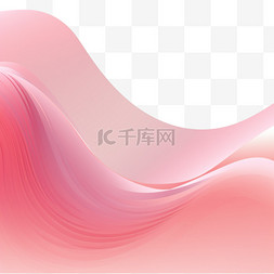 ai波形渐变图片_抽象曲线形层柔和粉红色，带有半