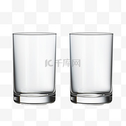 现实玻璃图片_满的和空的玻璃杯