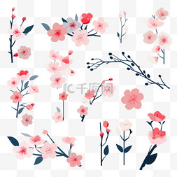 日本设计元素图片_平面设计樱花系列