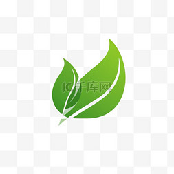 自然生态环境图片_生态绿叶简约图标符号
