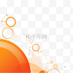 抽象橙色圆形背景