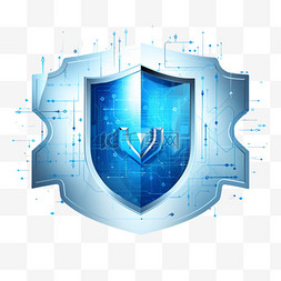 密码学和加密概念图片_安全盾牌白音矢量网络安全技术