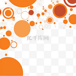 背景模板素材图片_抽象橙色圆形背景