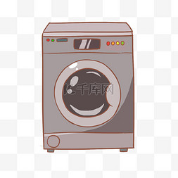 洗衣机衣服素材图片_手绘卡通洗衣机免抠元素