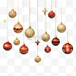 装饰图案吊饰图片_圣诞3d吊饰免扣元素装饰素材