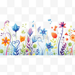 鲜花缤纷的春季Facebook封面