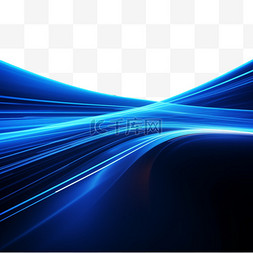 能量线条图片_抽象蓝光霓虹灯对黑色背景的影响