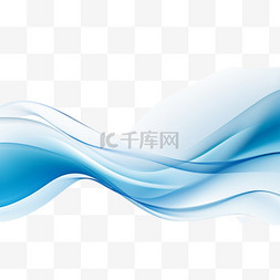 流动海报图片_时尚的蓝色波浪横幅设计