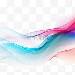 现代彩色流动图片_抽象多彩的波浪透明的现代背景