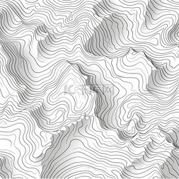 土地纹理图片_地形等高线映射无缝图案。