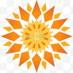 平面设计太阳图案