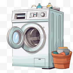 洗衣机滚轮电器元素立体免扣图案