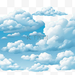 云彩蓝天图片_绚丽的云朵背景与蓝天设计