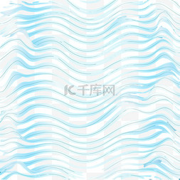 蓝色海洋海浪图片_矢量无缝波纹游泳池抽象插图。水