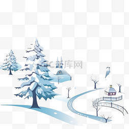 背景雪景图片_雪景圣诞