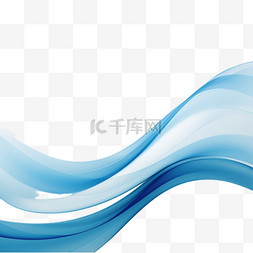 弯曲的线图片_时尚的蓝色背景，波浪流畅