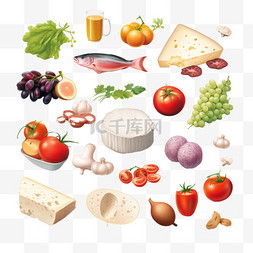 龙纹背景图案图片_端午菜与食品配料