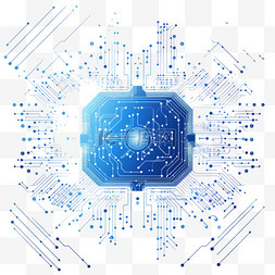 蓝色科技动态背景图片_高科技微电路网络空间流动动态技