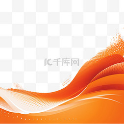 混合的图片_带有线条和半色调效果的抽象橙色