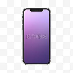 手机空白屏图片_逼真的前视智能手机样机移动iPhone