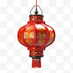 灯笼卡通风红色中国风热烈节日庆