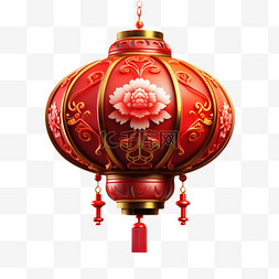 灯笼红色中国风热烈节日庆祝卡通