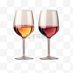 红酒红酒图片_酒杯红酒杯写实元素立体免扣图案