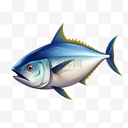 鱼类海洋纹理元素立体免扣图案
