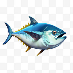 海洋免扣素材图片_鱼类海洋食物元素立体免扣图案