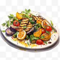 蔬菜沙拉美食美味食品绿色健康食