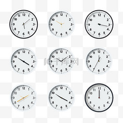 时钟商务图片_各种带有时间的时间贴纸