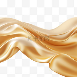 几何形状金色图片_金色金属丝绸飘荡奢华潮。