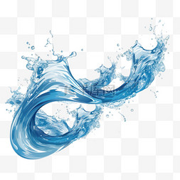 水下水上图片_海洋水流的水花和波浪组