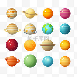 海王星素材图片_太阳、月亮、水星、金星、地球、