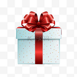 礼物礼物盒丝带图片_红色丝带的惊喜白色礼品盒。打开