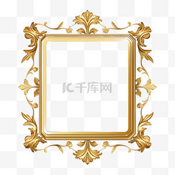 奢侈的黄金图片_带框的金色雅致标志