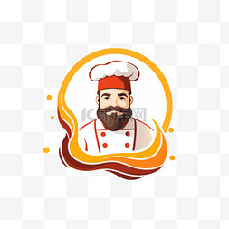 企业标识素材图片_平面设计厨师徽标模板
