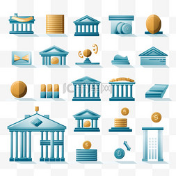 股市符号图片_集合向量金融业务银行UI概念
