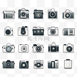 摄像机镜头图片_相机图标集合