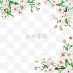 春天背景设计图片_带问候语的春天花卉墙纸