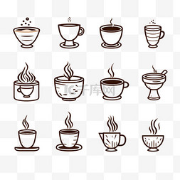 咖啡图片_咖啡图标，轮廓